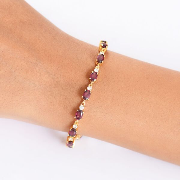 D'Joy Rhodolith Granat und Zirkon 18cm Armband - 10,46 ct. image number 3
