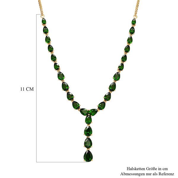 Nat&uuml;rliche Chromdiopsid-Halskette, 45 cm - 16,90 ct. image number 6