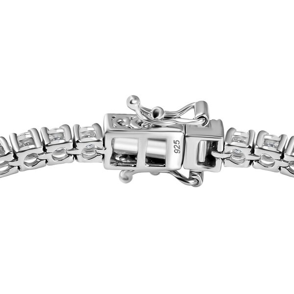 Moissanit Armband ca. 19 cm 925 Silber rhodiniert ca. 5,89 ct. image number 6