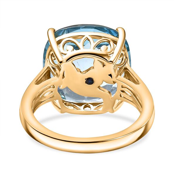 GP Trionfo Kollektion- Himmelblauer Topas und Kanchanaburi blauer Saphir Ring - 13,56 ct. image number 7