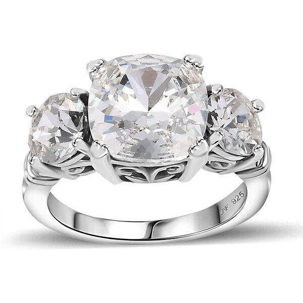 J Francis gefertigt mit SWAROVSKI- Weißer Swarovski Kristall Ring image number 4