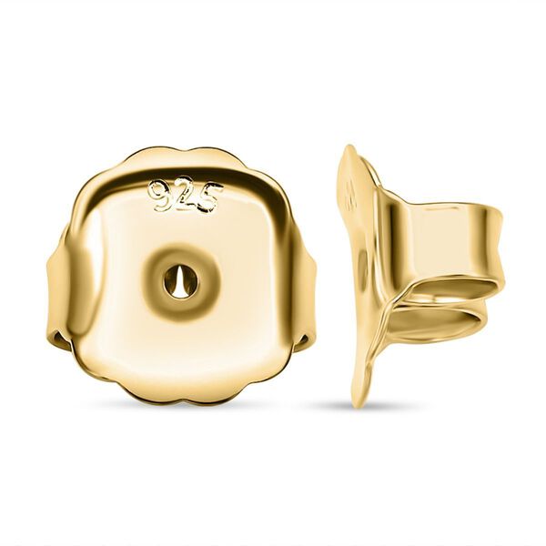 Gr&ouml;&szlig;er Ohrring-Verschluss, Silber vergoldet image number 2