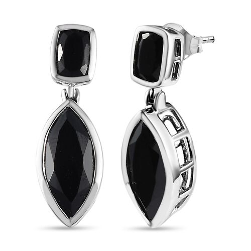 Schwarze Spinell-Ohrringe - 11,46 ct. image number 0