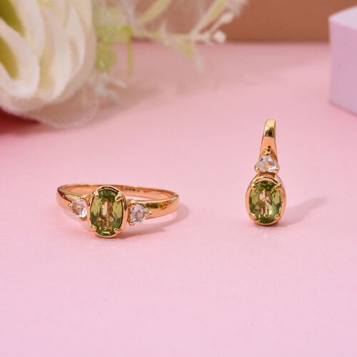 Peridot und Topas Schmuckset - 2,18 ct. image number 1
