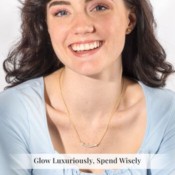 LUXURIANT DIAMOND - Lab Grown Diamant SI Halskette ca. 45 cm 925 Silber 750 Gelbgold Vermeil ca. 0.33 ct