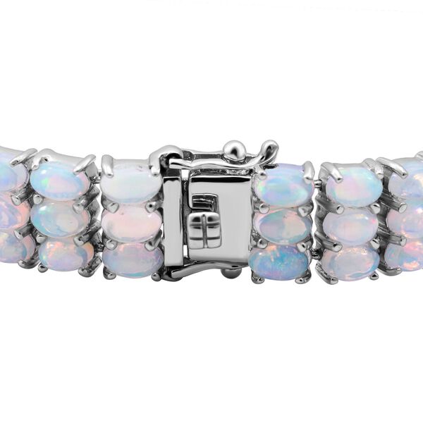 Nat&uuml;rliches, &auml;thiopisches Welo Opal-Armband in Silber, 15,30 ct. image number 3