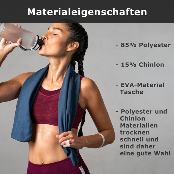 Sporthandtuch, Schwarz&nbsp; image number 8