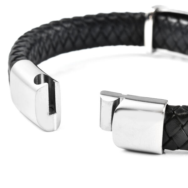 Leder Armband ca. 21.5 cm Edelstahl image number 6