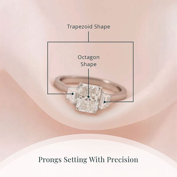 LUXURIANT DIAMOND - Lab Grown Diamant Ring 950 Platin (Gr&ouml;&szlig;e 17.00) (7-8 Werktage Lieferzeit) ca. 2.00 ct image number 4