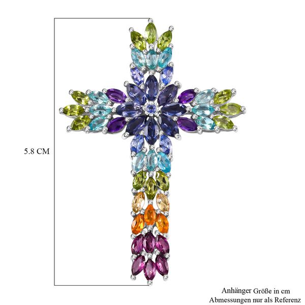 Mehrfarbiger Edelstein-Anhänger - 8,61 ct. image number 6