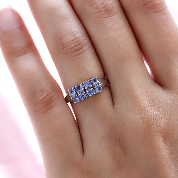Tansanit Cluster Ring - 0,87 ct. image number 3