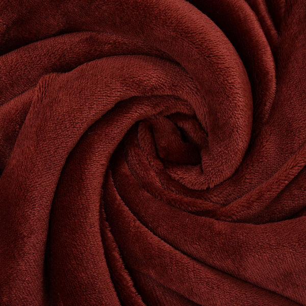 Decke aus Sherpa und Flanell, Größe 150x200 cm, Burgunderrot image number 5