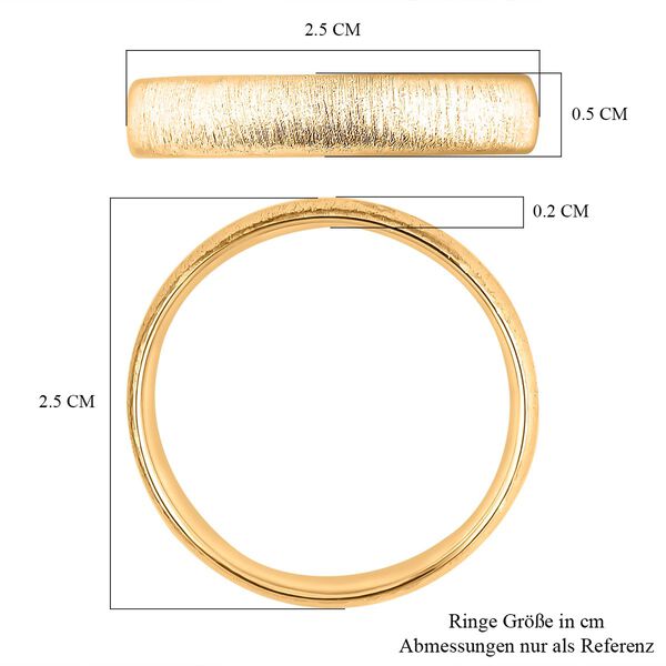 Royal Bali Kollektion- Satinierter Bandring in 375 Gold image number 6