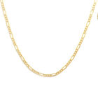 Italienische Figaro-Halskette, ca. 45 cm, 375 Gelbgold