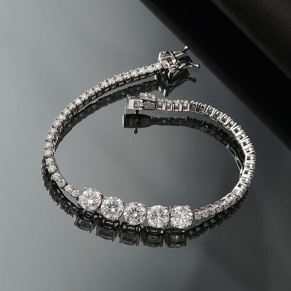 Moissanit Armband, 19 cm - 9,17 ct. image number 2