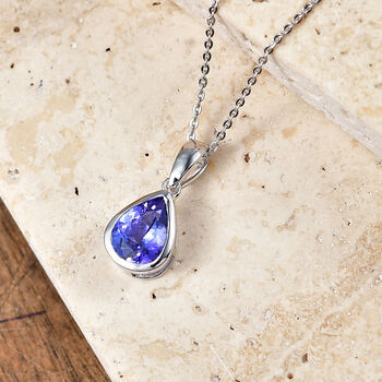 D'Joy AA Tansanit Anh&auml;nger mit 50cm Kette - 1,71 ct.