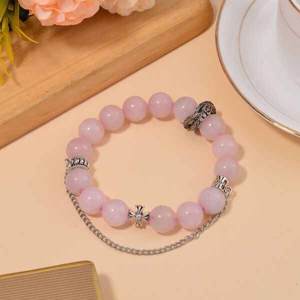 Rosenquarz flexibles Armband - 204,50 ct. image number 2