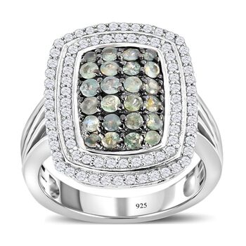 Alexandrit und Zirkon Ring - 1,56 ct.