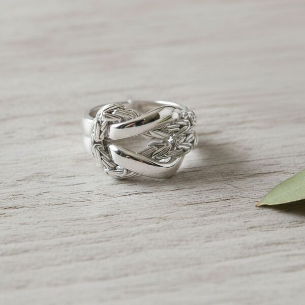 D'Joy 925 Silber Ring (Gr&ouml;&szlig;e 19.00) ca. 7,55g image number 1