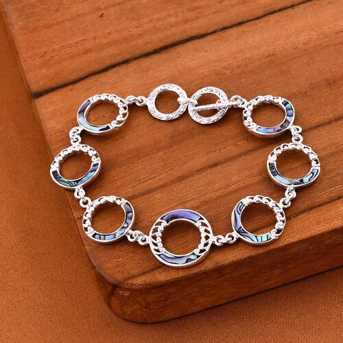 Abalone Muschel Armband ca. 19 cm 925 Silber ca. 8.00 ct image number 1