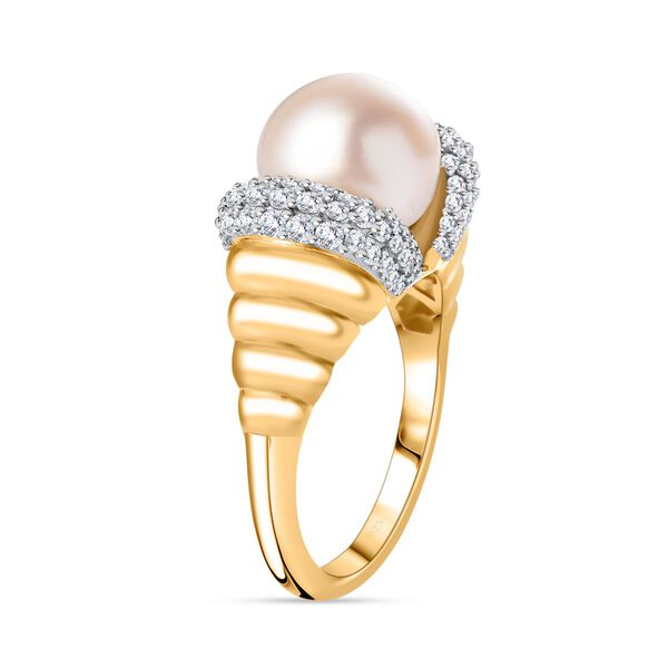 GP Royal Art Deco Kollektion - Weiße Perlen Ring, ca. 1,24 ct. image number 6