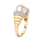 GP Royal Art Deco Kollektion - Weiße Perlen Ring, ca. 1,24 ct. image number 5
