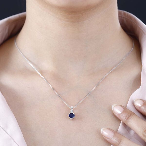 Masoala Saphir und Zirkon Anh&auml;nger - 1,38 ct. image number 3