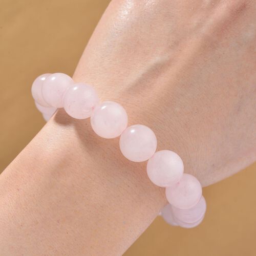 Rosenquarz Armband Flexibel, ca. 215.00 ct image number 1