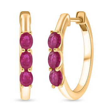 D'Joy AA afrikanische Rubin und Diamant Ohrringe - 1,64 ct.