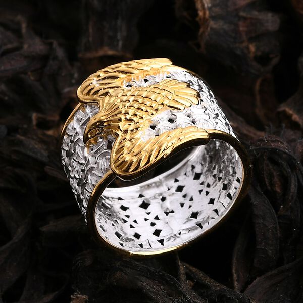 D'Joy 925 Silber Zweifarbige BeschichtungRing (Gr&ouml;&szlig;e 18.00) ca. 6,35g image number 1