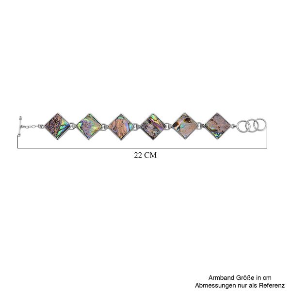 Abalone Muschel Armband ca. 19 cm mit 2.5 cm extender, Reine Legierung image number 7