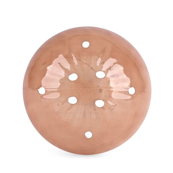 LIVMORE Glas Nachtlicht in Pilzform mit LED Lichterkette, 13,5x13,5x15,5cm, Braun image number 3