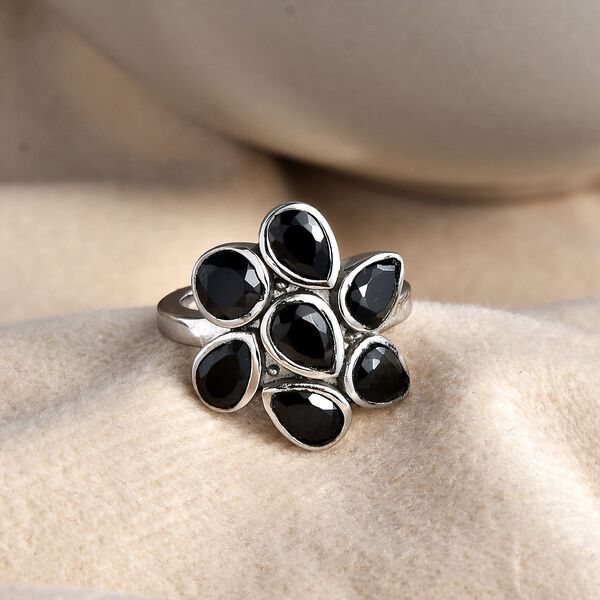 Schwarzer Spinell-Ring - 3,92 ct. image number 2