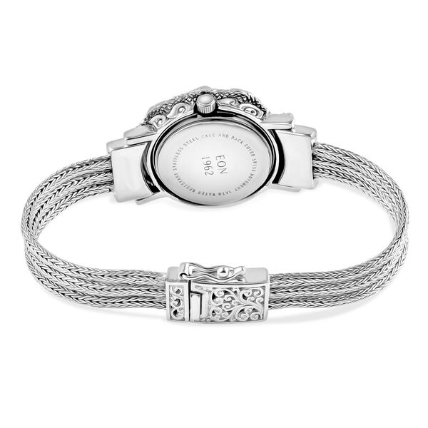 Royal Bali - 925 Silber Tulang Naga Armbanduhr, ca. 20 cm ca. 37,18g image number 4