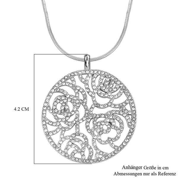 Magischer Kristall-Baum-Anh&auml;nger mit 73cm Kette in Silberton image number 5