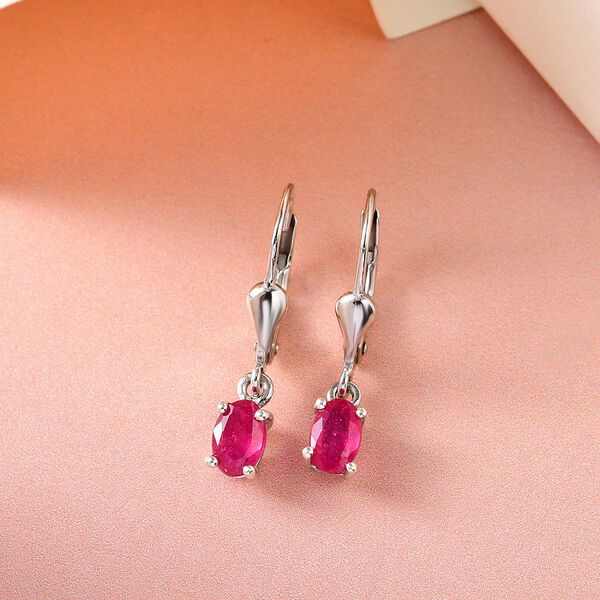 Afrikanische Rubin-Ohrh&auml;nger - 1,11 ct. image number 2