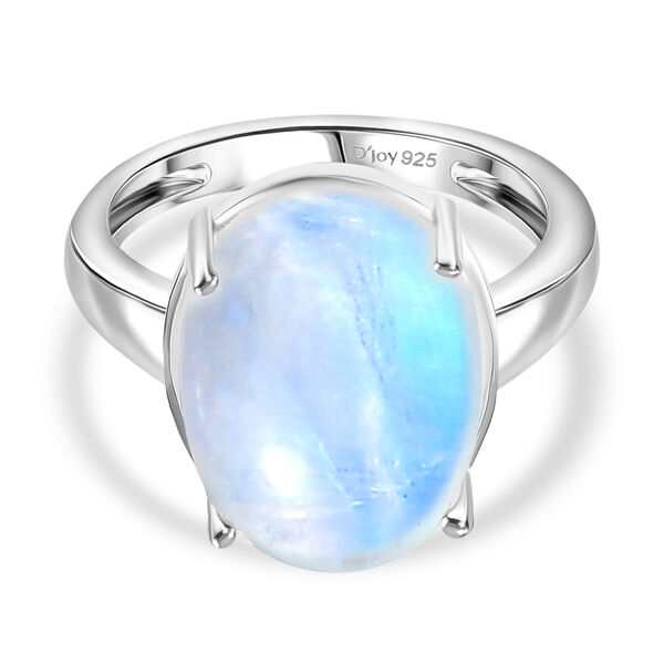 D'Joy AA Regenbogen Mondstein Ring - 10,87 ct.