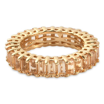 Goldener, kaiserlicher Topas-Ring, 925 Silber vergoldet (Gr&ouml;&szlig;e 18.00) ca. 4,58 ct