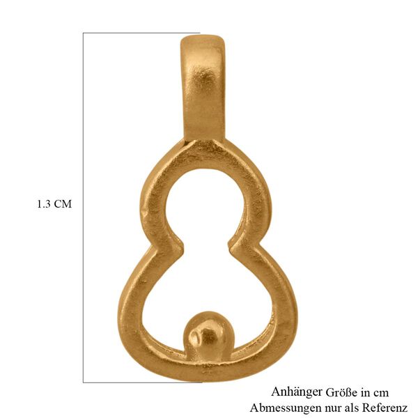 Kalebassen Anhänger in 999 Gold image number 5