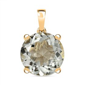 D’Joy AA Prasiolith und Zirkon Anhänger - 6,16 ct.