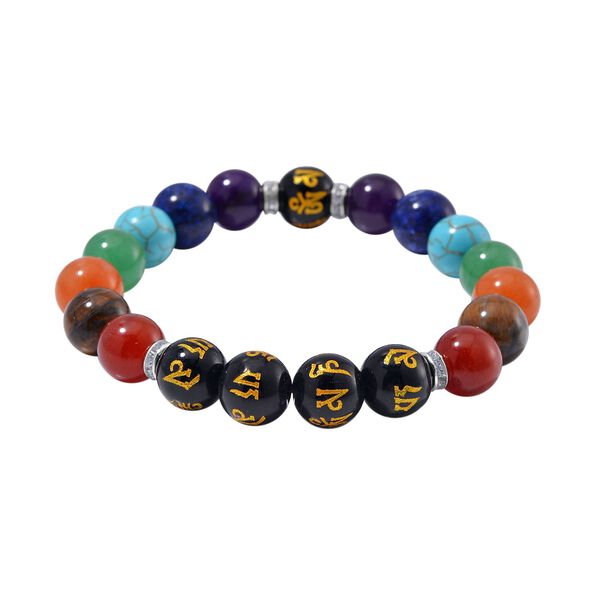 Mehrfarbig Edelsteine Schmuckset Reiner Edelstahl image number 3