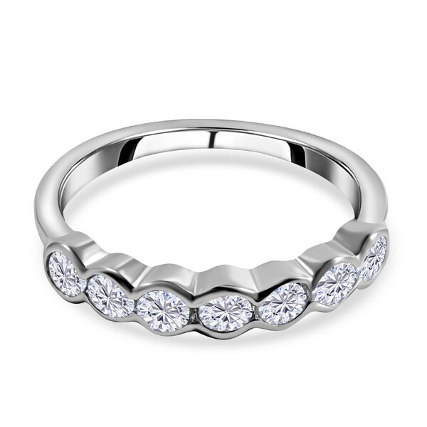 Lustro Stella - Wei&szlig;er Zirkonia-Ring, 925 Silber (Gr&ouml;&szlig;e 16.00) ca. 0.32 ct