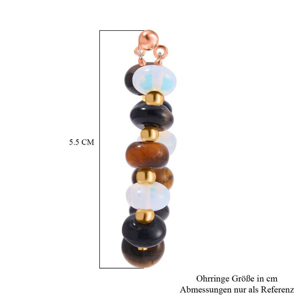 Mehrfarbige Edelstein-Ohrringe - 59 ct. image number 7