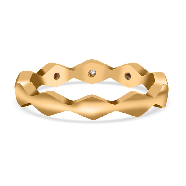 Diamant Ring, 925 Silber Gelbgold Vermeil image number 2