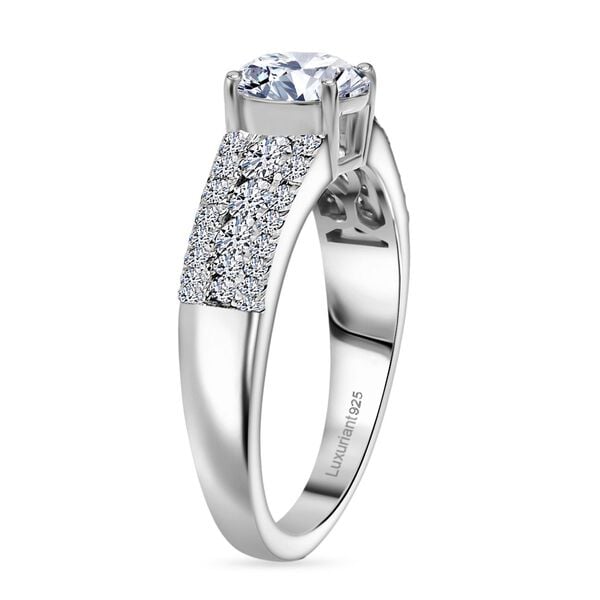 LUXURIANT DIAMOND - Lab Grown Diamant SI-GH SGL zertifiziert Ring 925 Silber rhodiniert (Größe 21.00) (10-15 Werktage Lieferzeit) ca. 1.50 ct image number 3