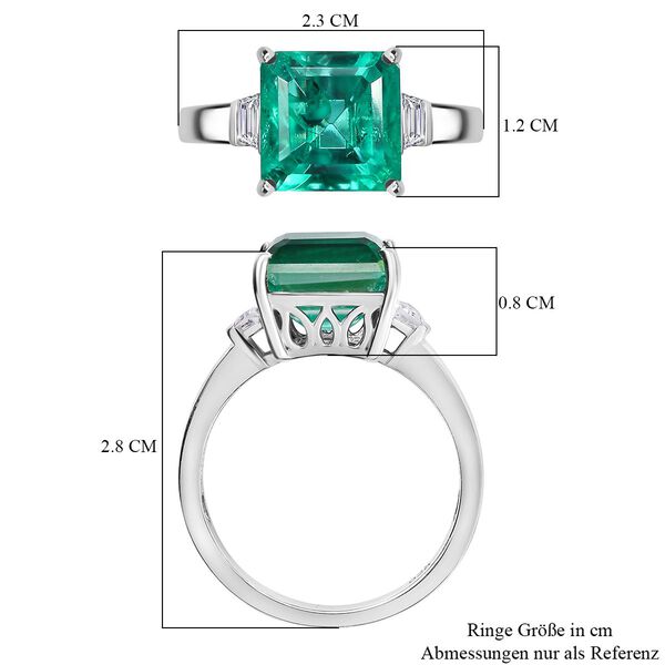 Smaragd Triplett Quarz und Topas Ring - 5,79 ct. image number 7