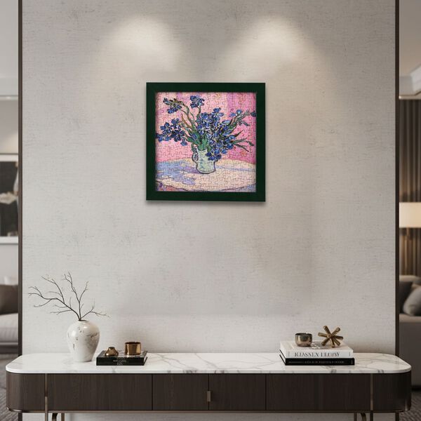 LIVMORE DIY Bilderrahmen Puzzle Bastelset, 169 Teile, Blumenstrau&szlig;, 18,1x13x18,1cm, Rosa image number 2