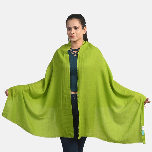 LA MAREY: Superweicher Schal aus 100% Kaschmirwolle, Olivgr&uuml;n&nbsp;