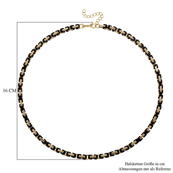 K&ouml;nigskette, Reiner Edelstahl, bicolor, Halskette ca. 50 cm image number 6