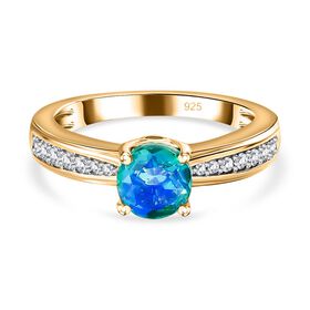 Pfau Triplett Quarz und Zirkon Ring - 1,25 ct.